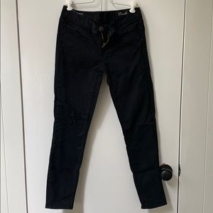 JCrew Black Toothpick Ankle Jeans